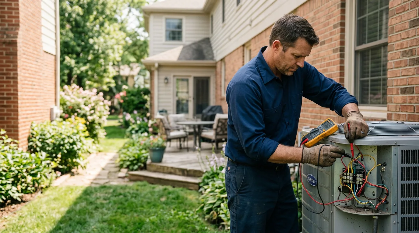 HVAC technician working near Jamaica, IA